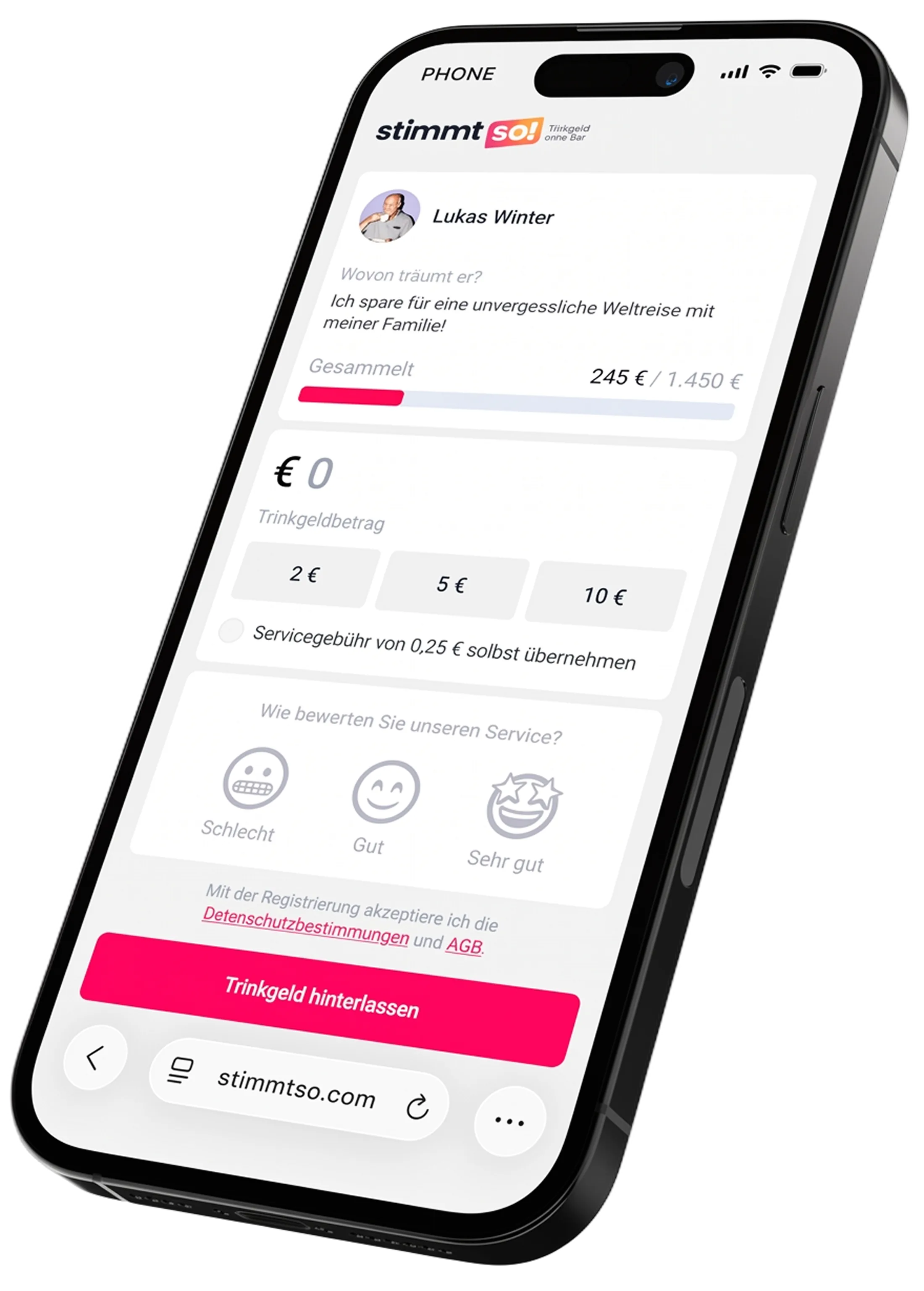 stimmt so! App-Vorschau